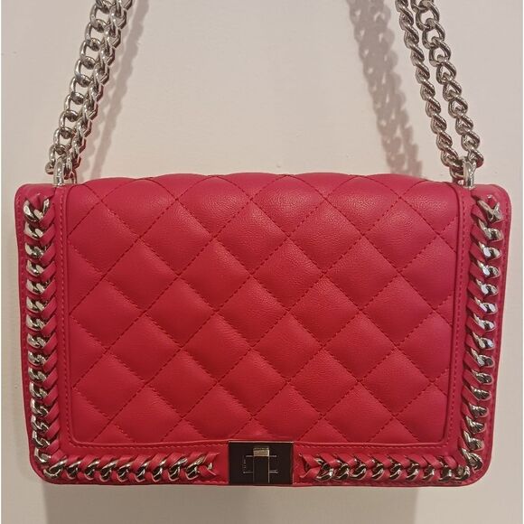 INC Pink Shoulder Bag with Chained Straps - Picture 2 of 7